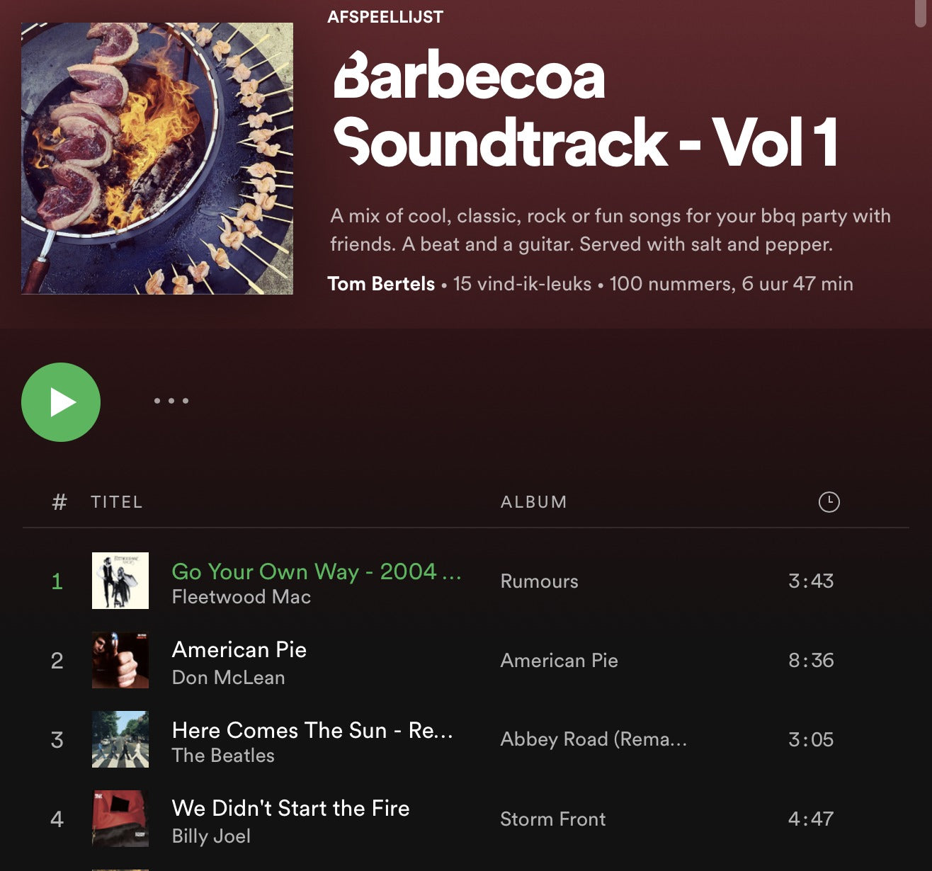 Barbecue Spotify Playlists
