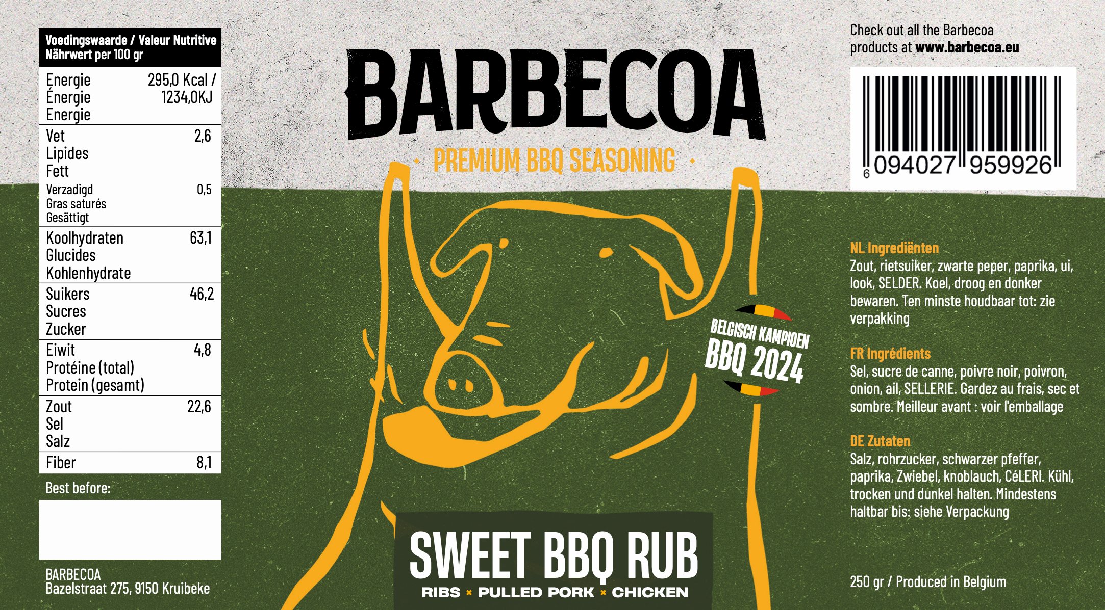 Süßes BBQ Rub | 250gr