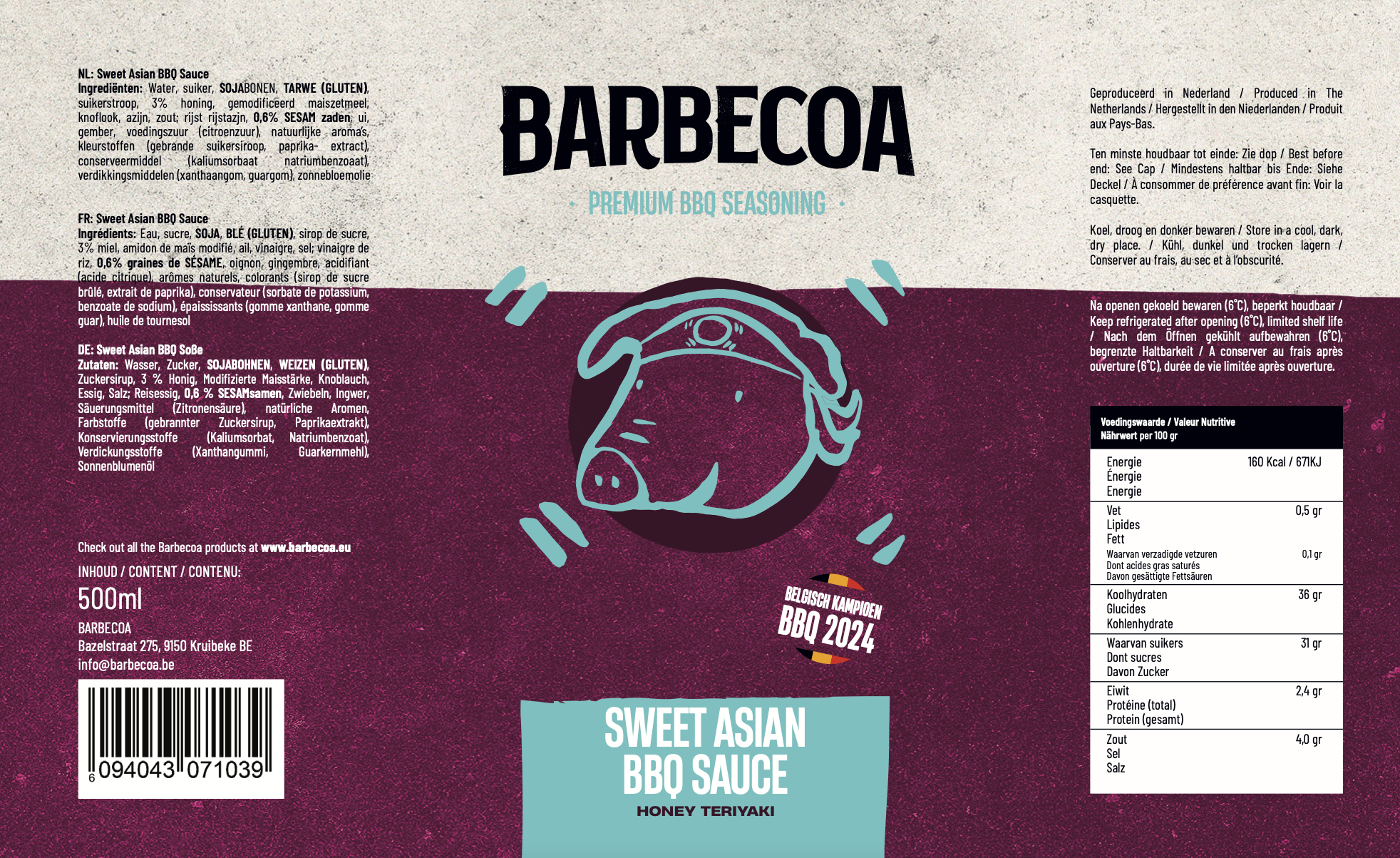 Sweet Asian BBQ Saus